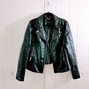 Faux leather black Rivet jacket moto